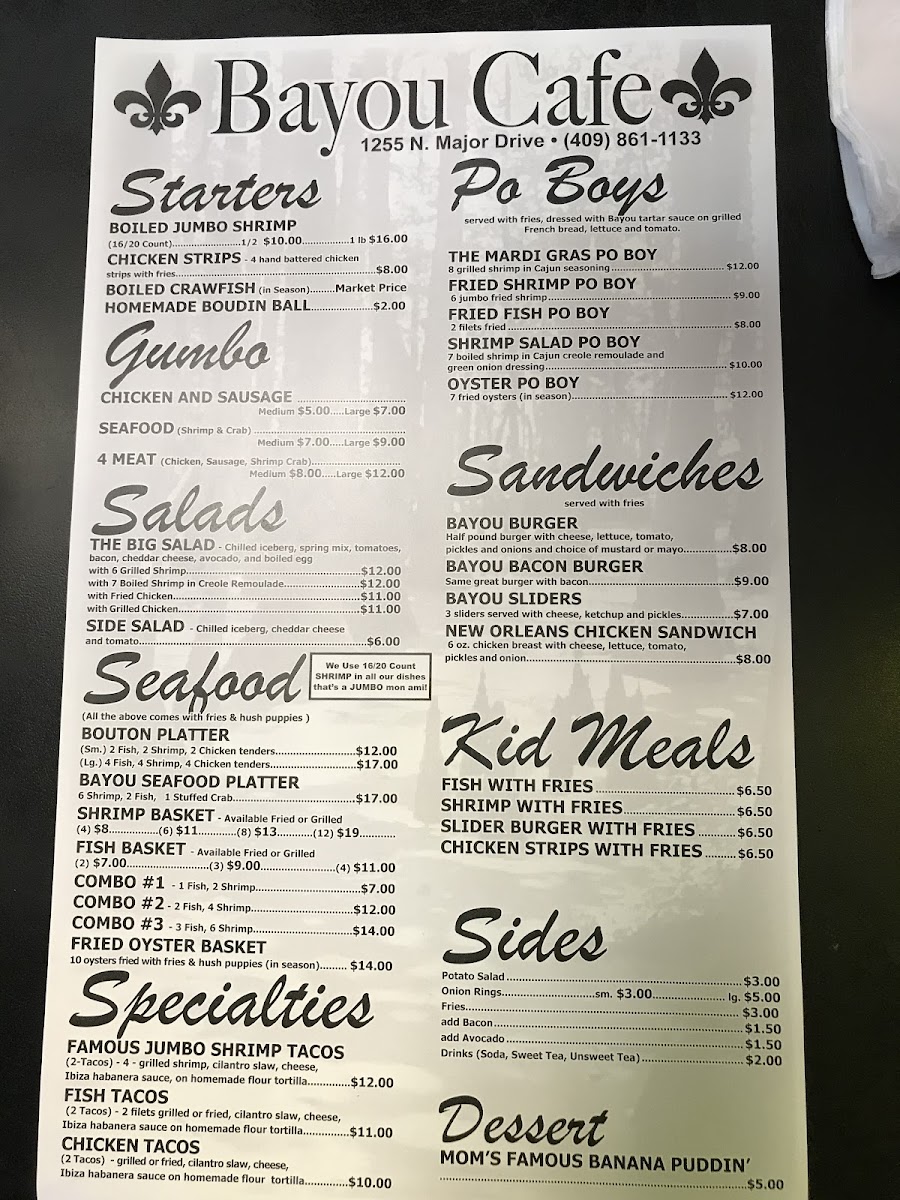 Menu Bayou Cafe-4