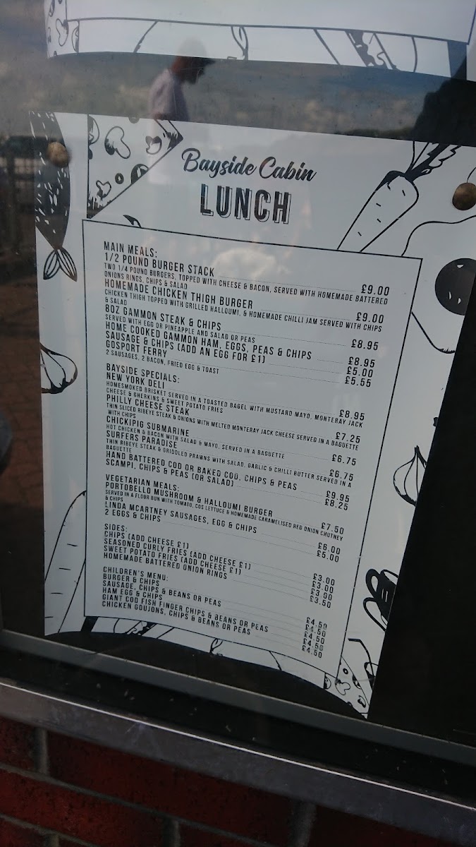 Menu Bayside Cabin-10