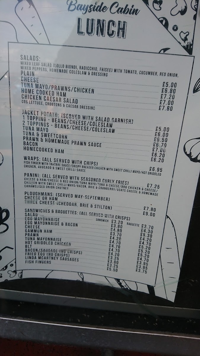 Menu Bayside Cabin-9