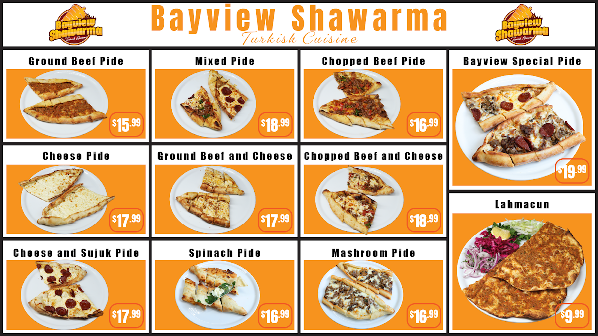 Menu Bayview Shawarma Turkish Cuisine-1