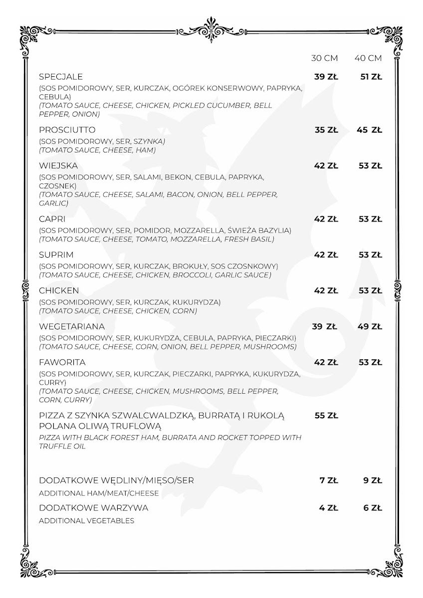 Menu Bazyliszek-1