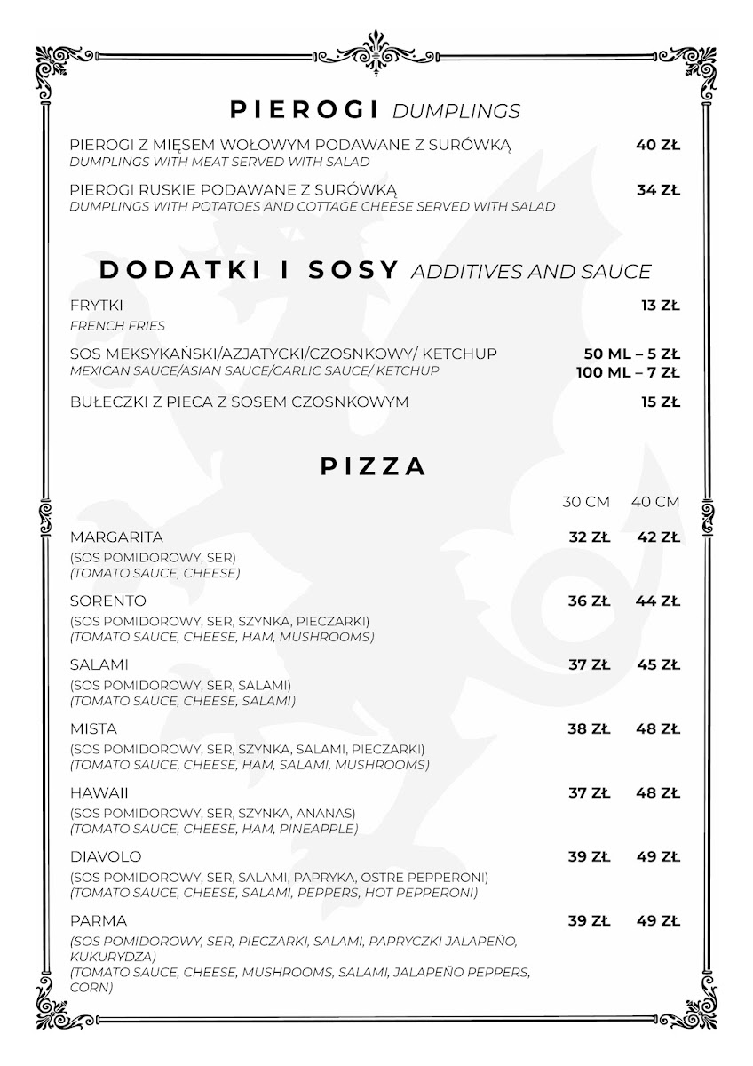 Menu Bazyliszek-2