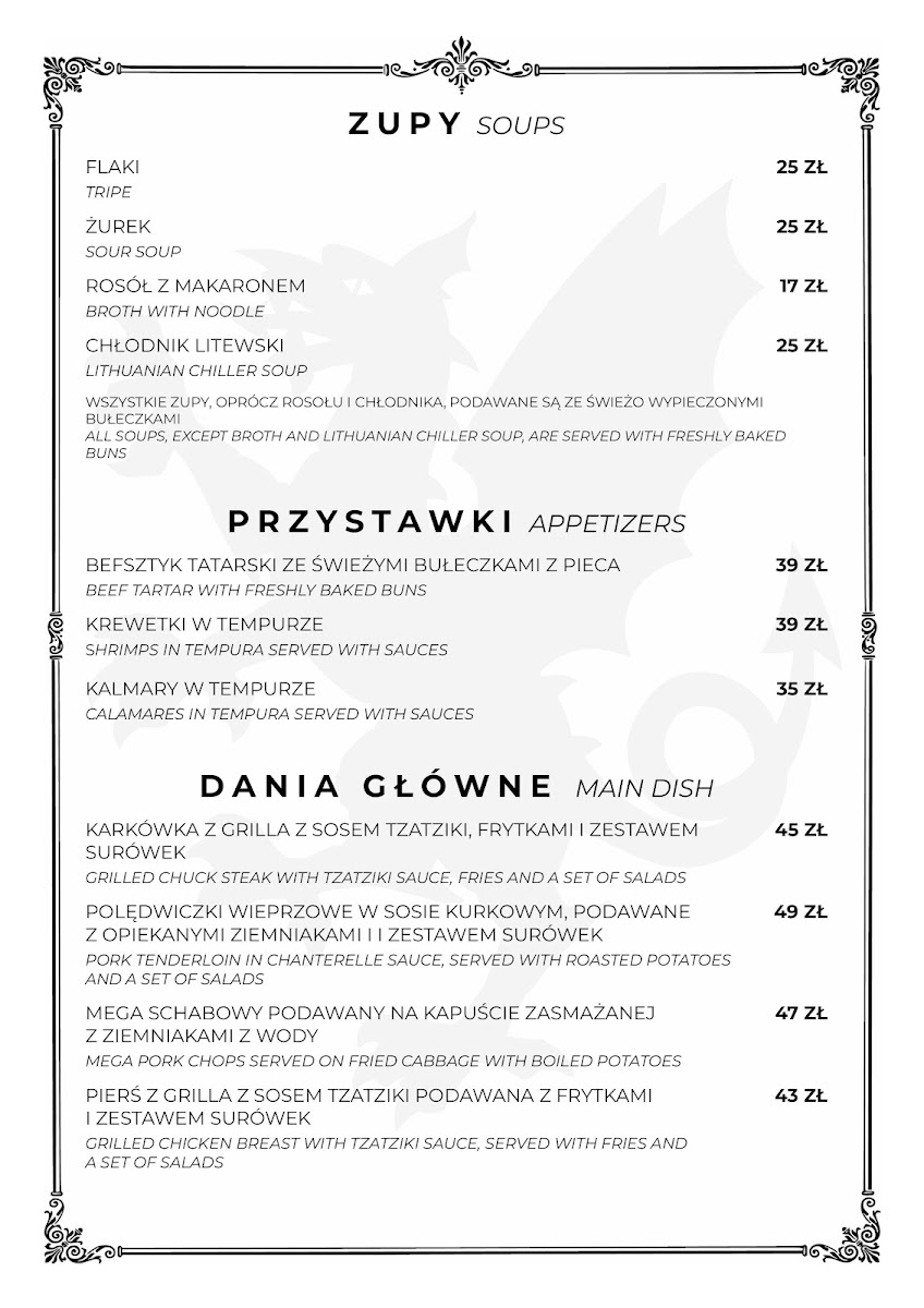 Menu Bazyliszek-3