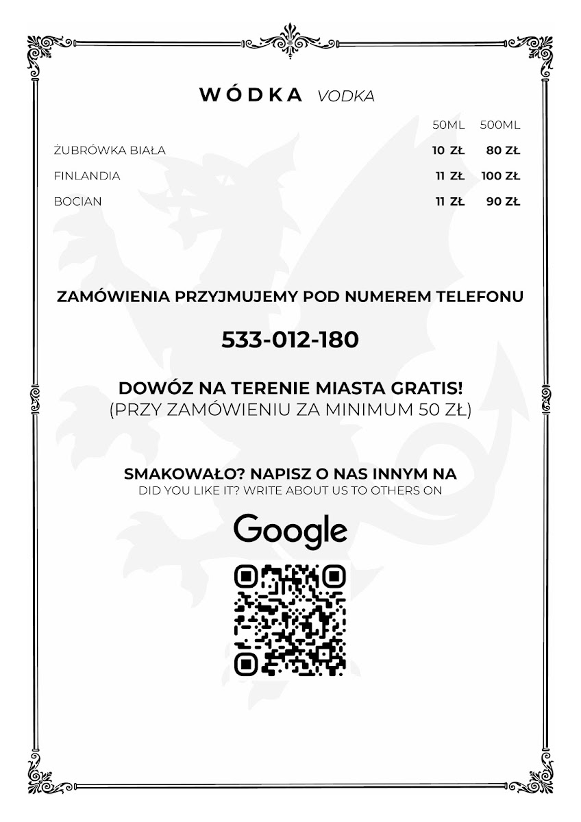 Menu Bazyliszek-9