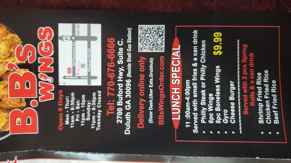 Menu B.b's Wings-7