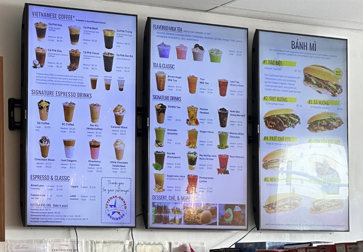 Menu Bc Bubble Tea And Bánh Mì-1