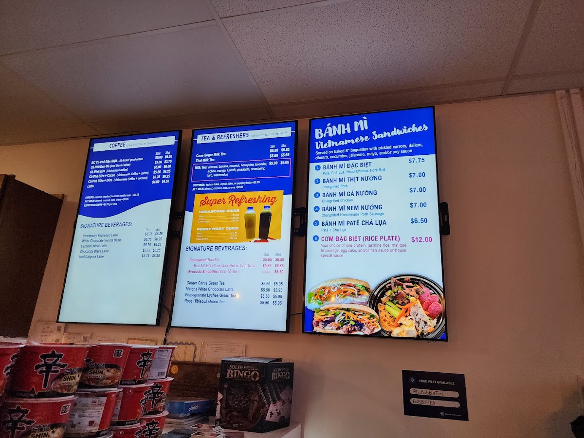 Menu Bc Bubble Tea And Bánh Mì-10