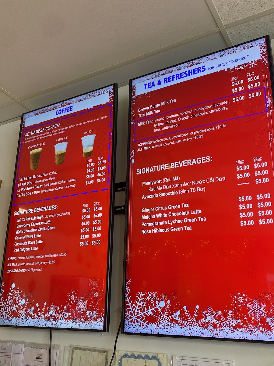 Menu Bc Bubble Tea And Bánh Mì-2