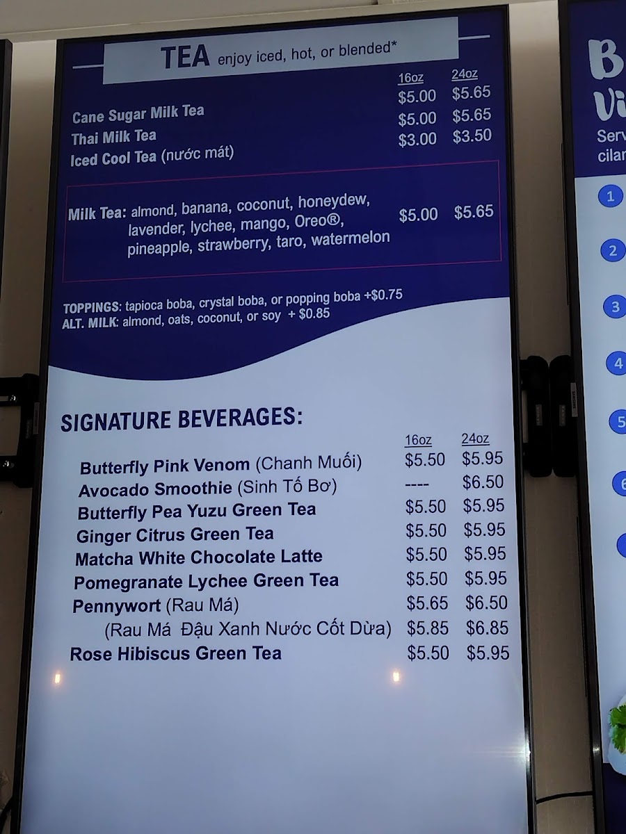 Menu Bc Bubble Tea And Bánh Mì-8
