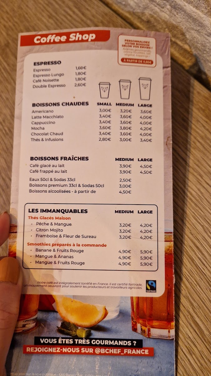 Menu Bchef Burgers - Tours-3