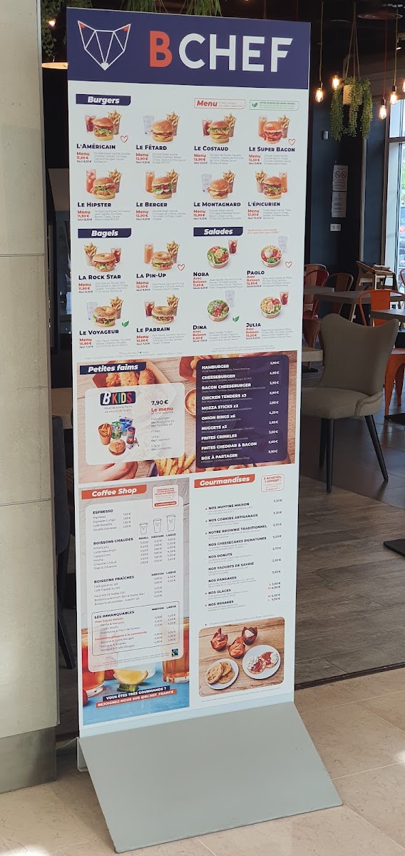 Menu Bchef Burgers - Trélissac La Feuilleraie-4