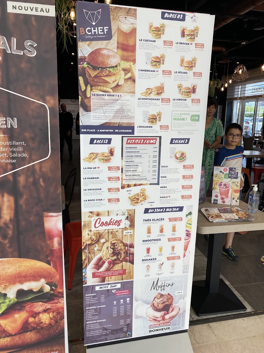 Menu Bchef Burgers - Trélissac La Feuilleraie-5