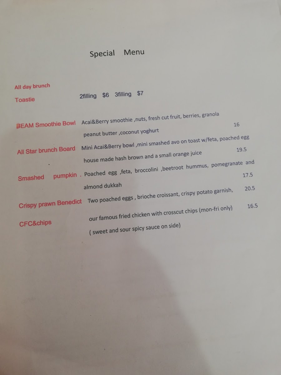 Menu Beam Cafe-8