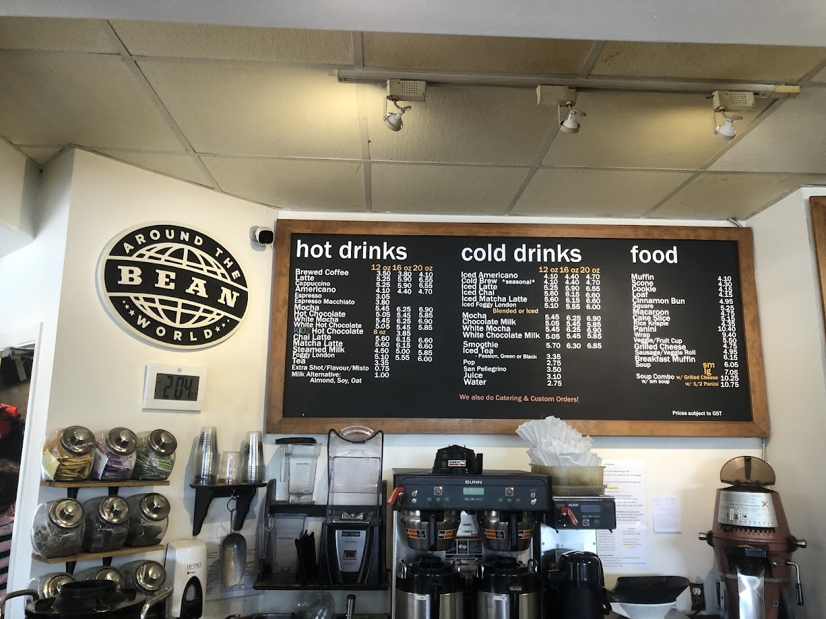 Menu Bean Around The World Coffee-1