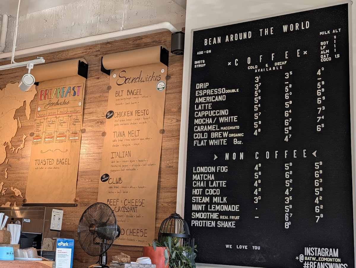 Menu Bean Around The World Coffees-2