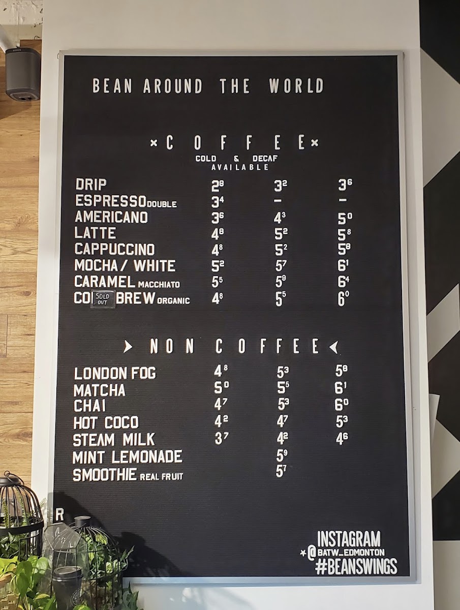 Menu Bean Around The World Coffees-3