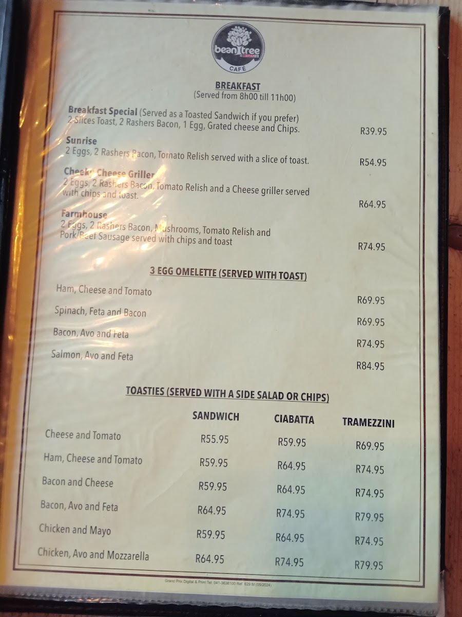 Menu Bean Tree Cafe-1