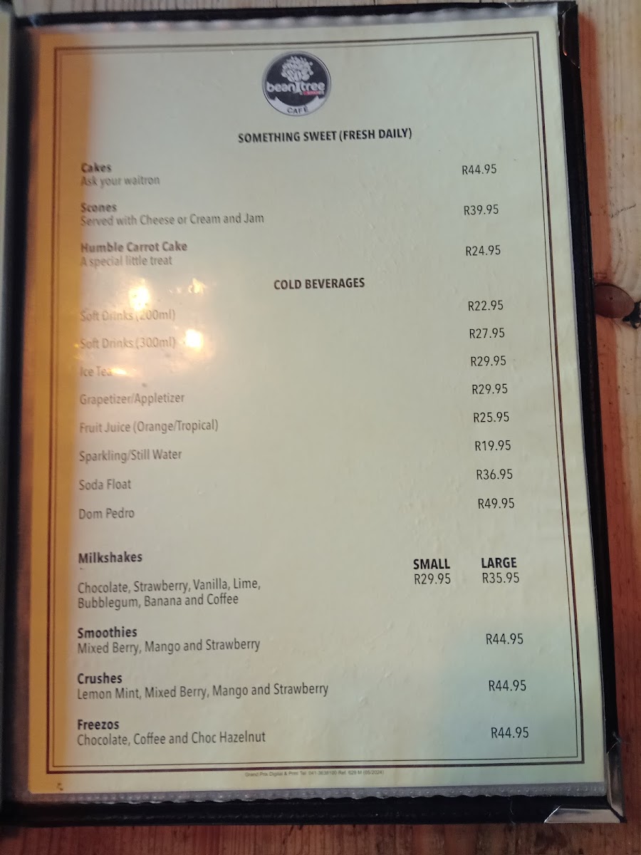 Menu Bean Tree Cafe-2