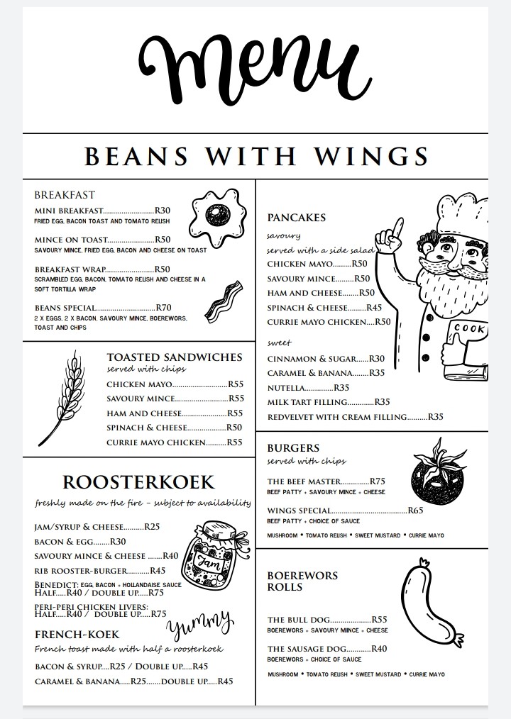 Menu Beans With Wings-2