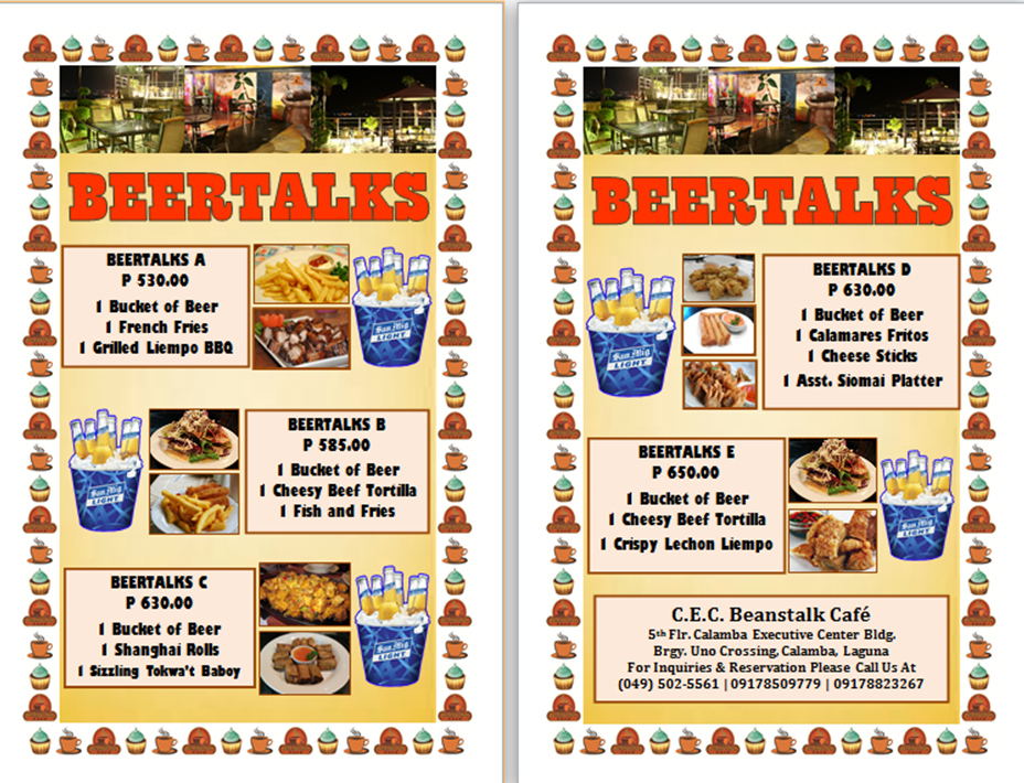 Menu Beanstalk Cafe-1