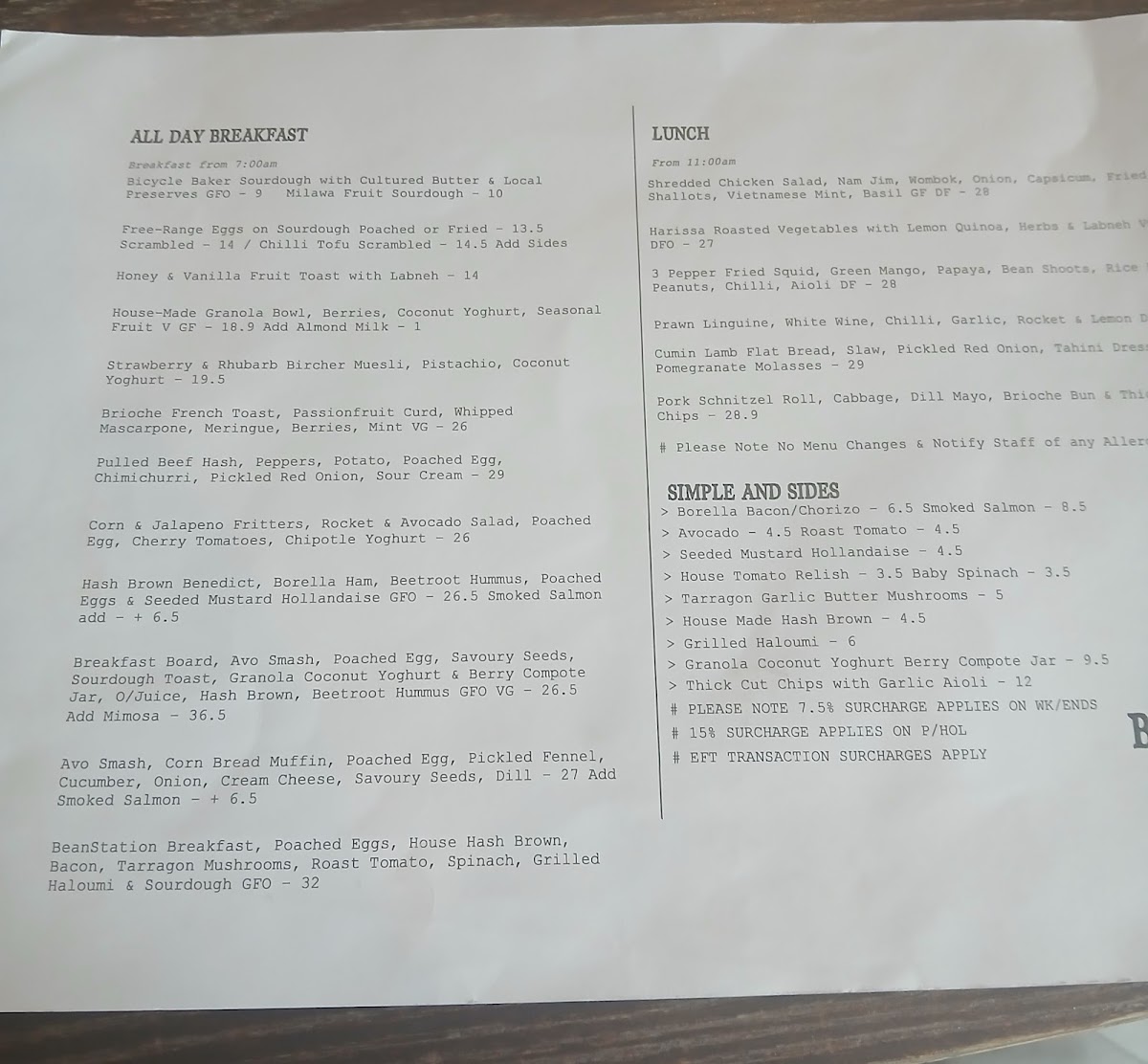 Menu Beanstation Cafe-4