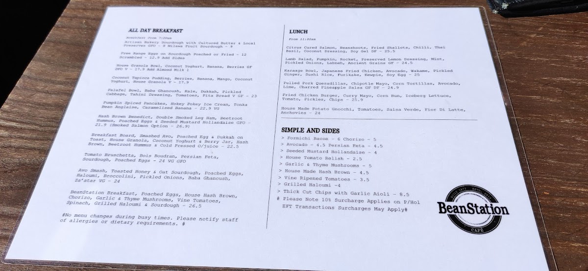 Menu Beanstation Cafe-9