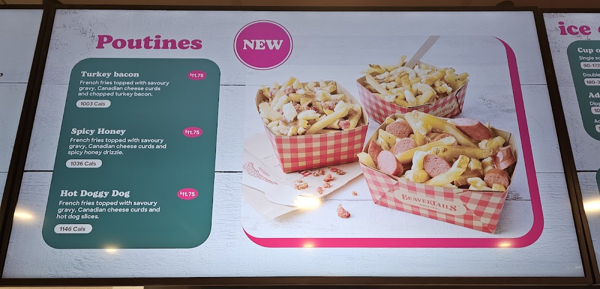 Menu Beavertails - Queues De Castor (Waterloo Boardwalk)-5