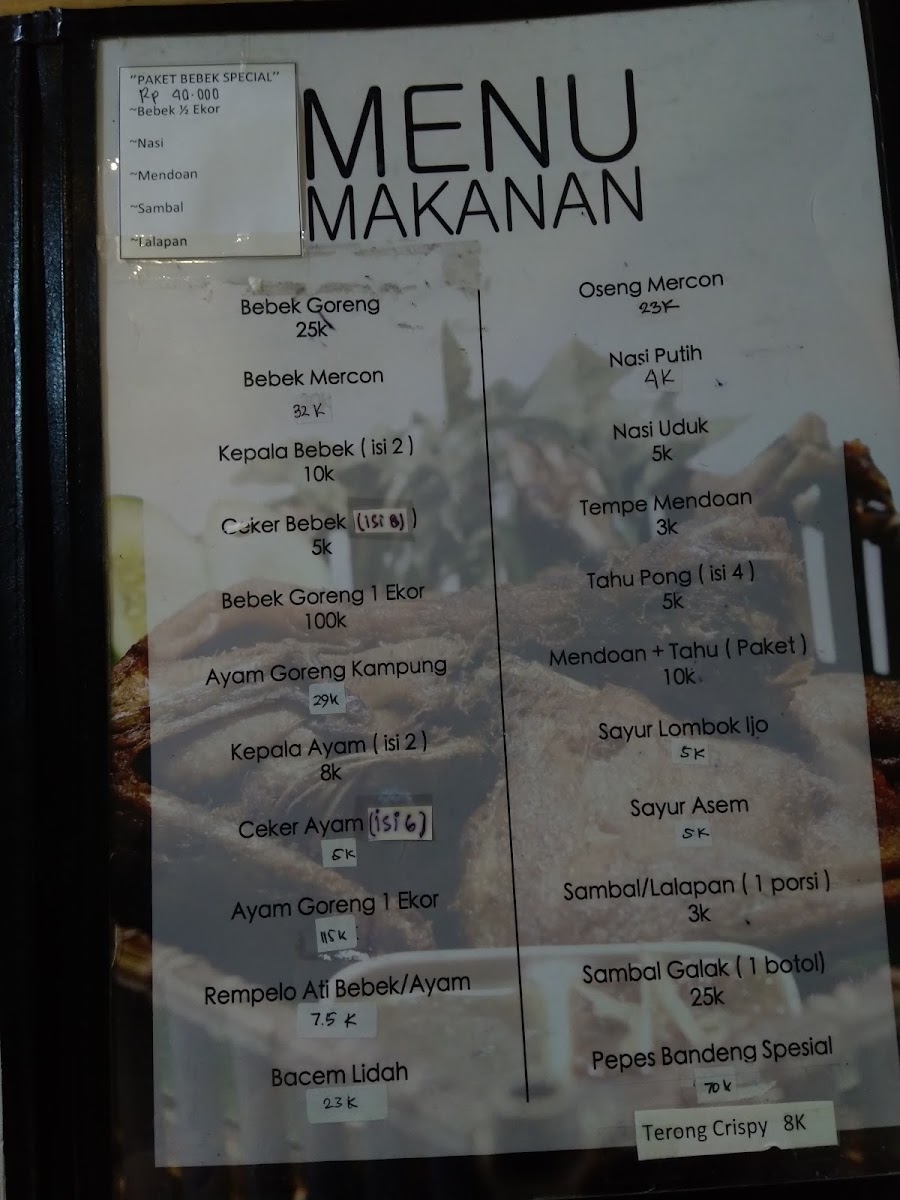 Menu Bebek Galak Jogja-2