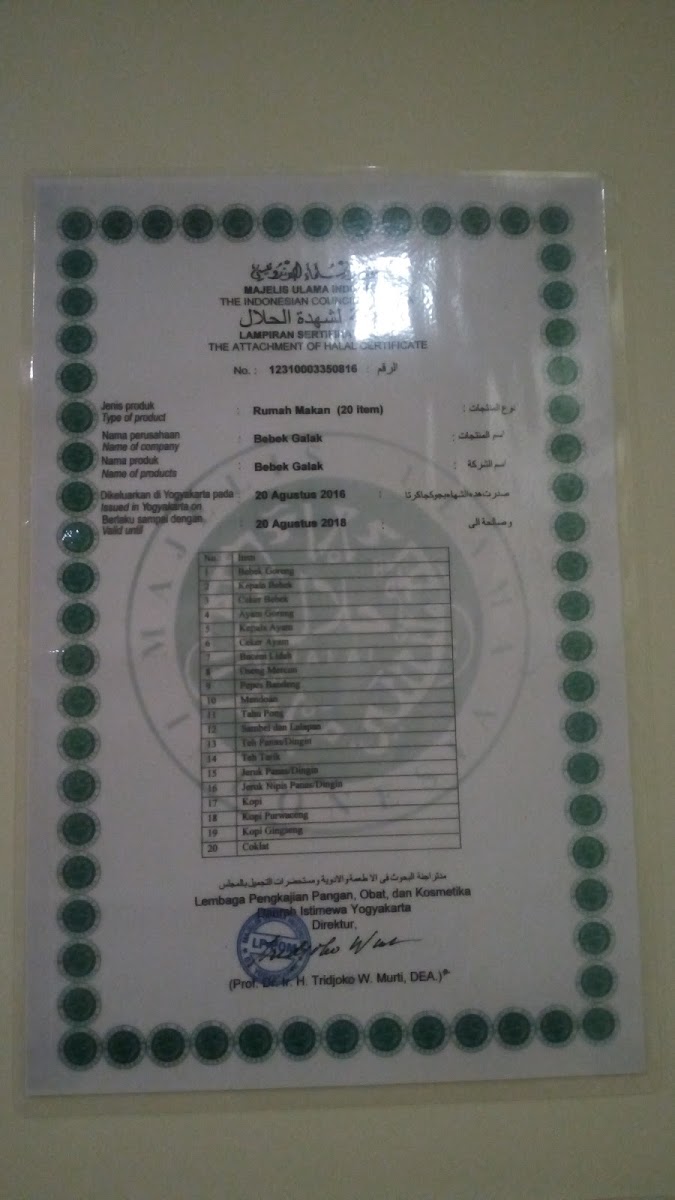 Menu Bebek Galak Jogja-8