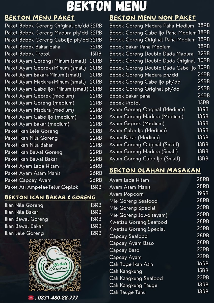 Menu Bebek Keraton-1