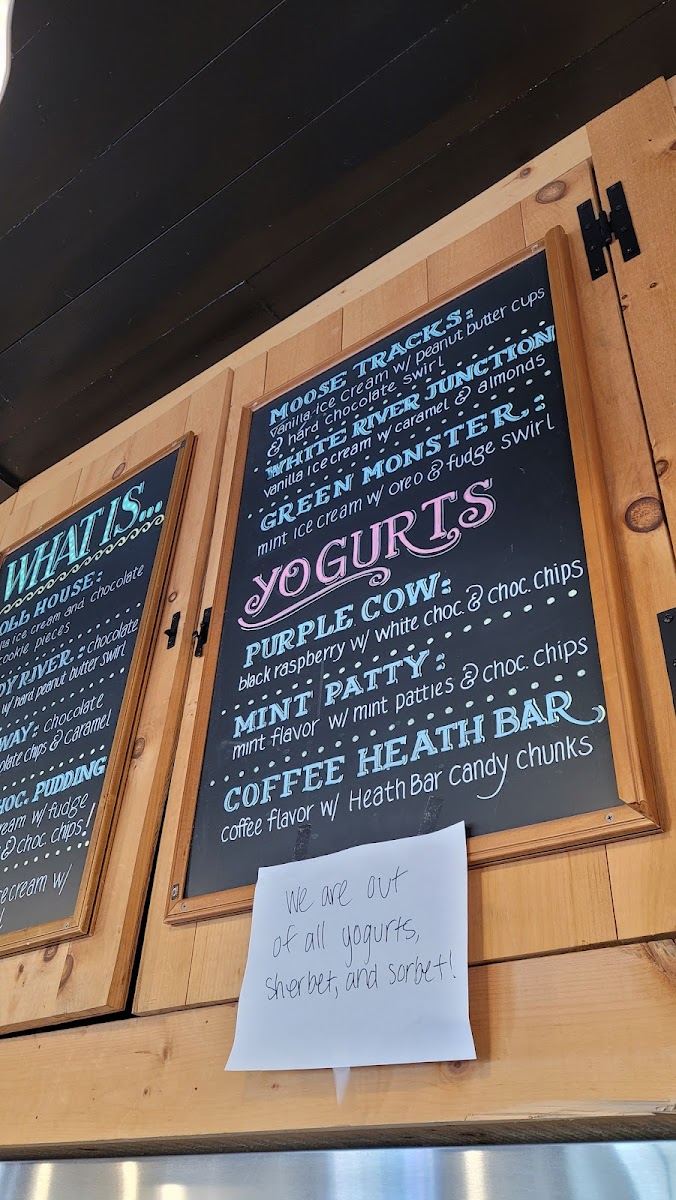 Menu Bedford Farms Ice Cream-3