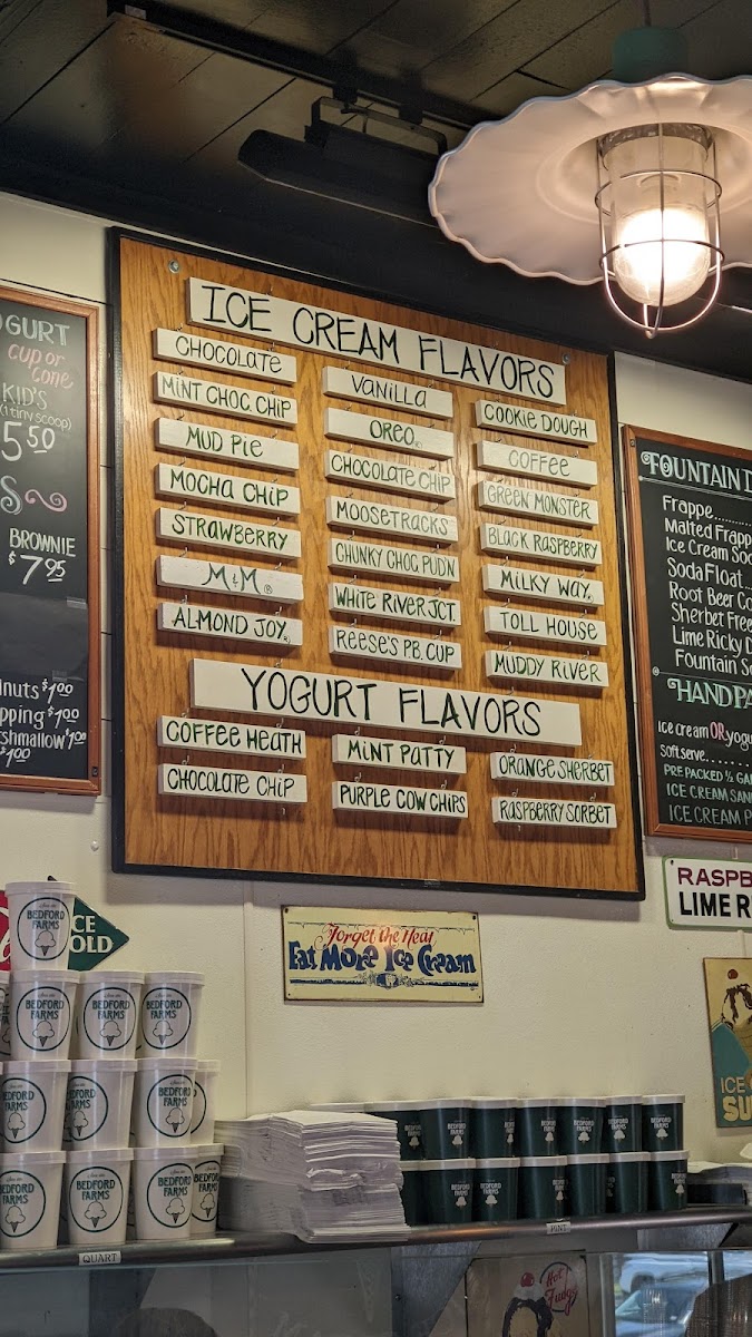 Menu Bedford Farms Ice Cream-4