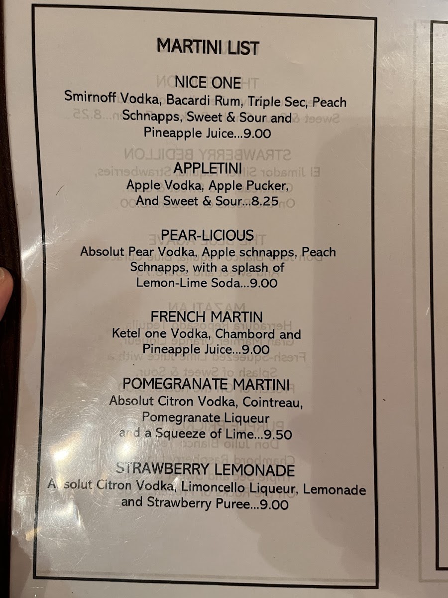 Menu Bedillon`s Restaurant-8