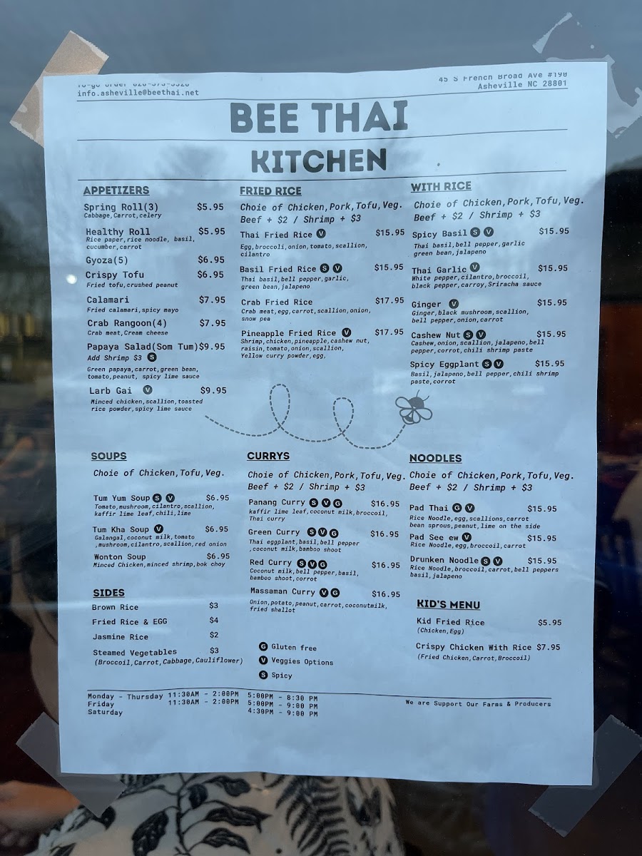Menu Bee Thai Kitchen-2