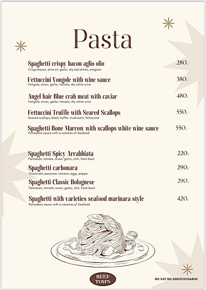 Menu Beef Town Eatery & Grill Hua-Hin-1