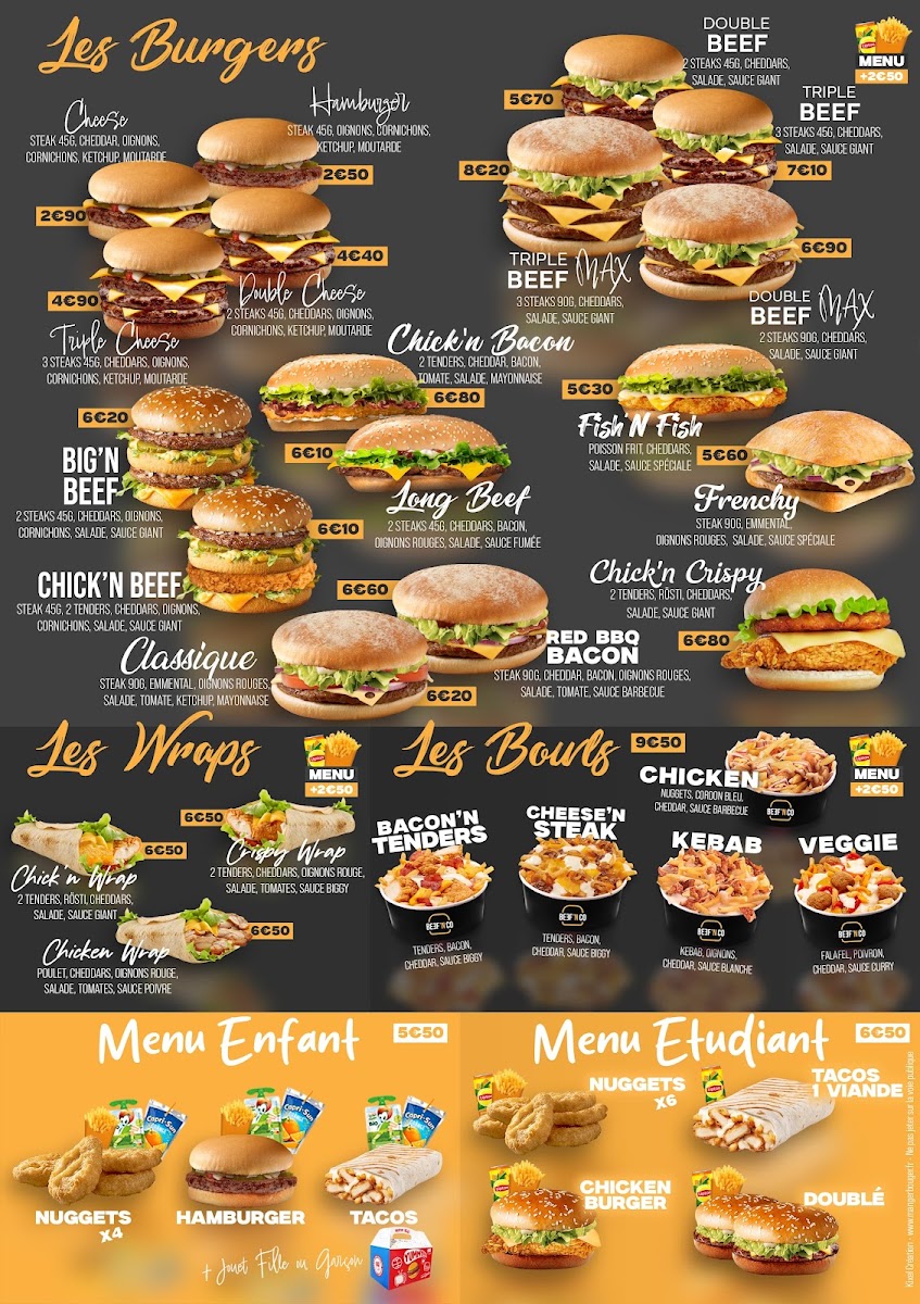 Menu Beef’N Co Compiègne-1