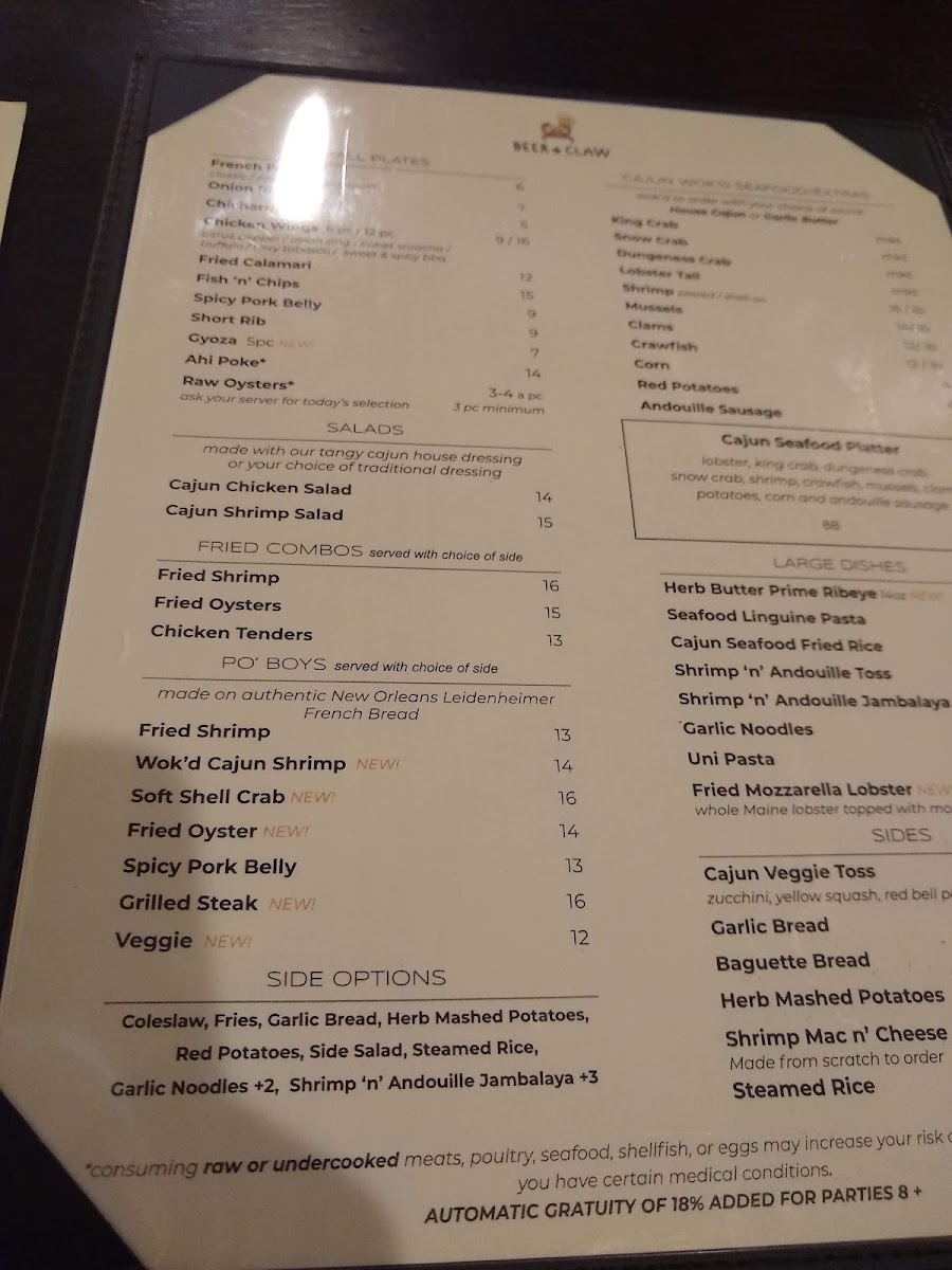Menu Beer & Claw-7