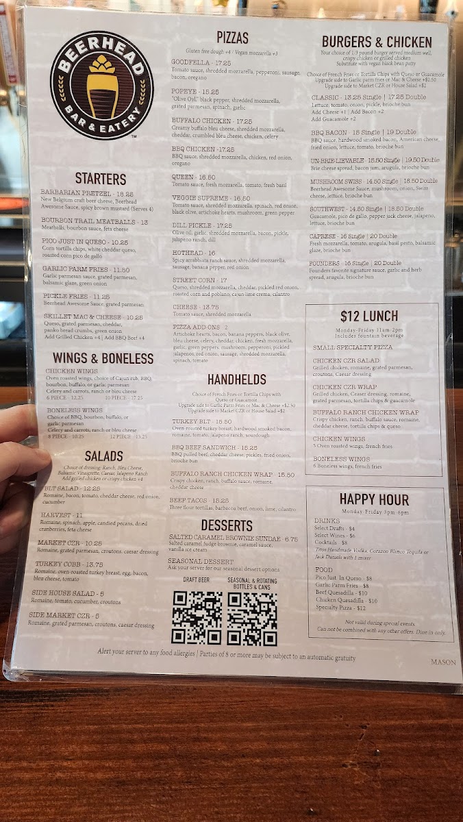 Menu Beerhead Bar & Eatery-1