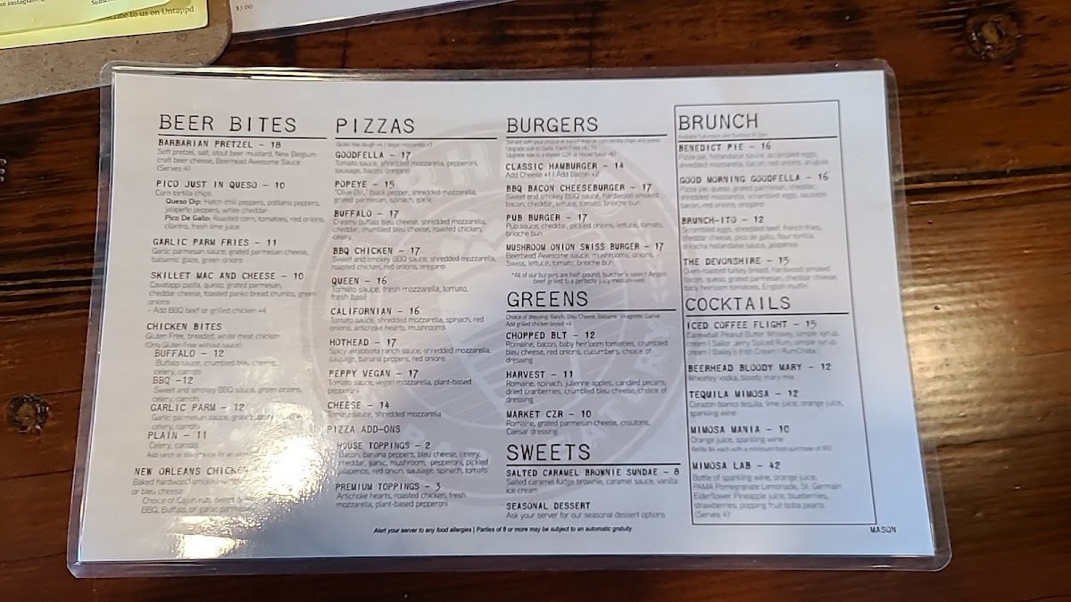 Menu Beerhead Bar & Eatery-3