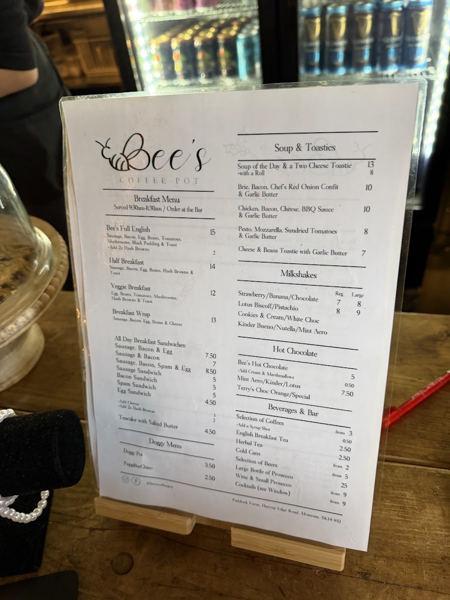 Menu Bee's Coffee Pot-4
