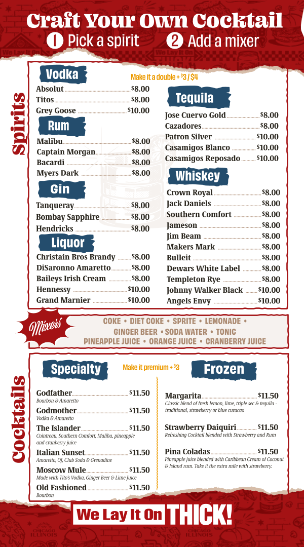 Menu Beggars Pizza - Bolingbrook-1