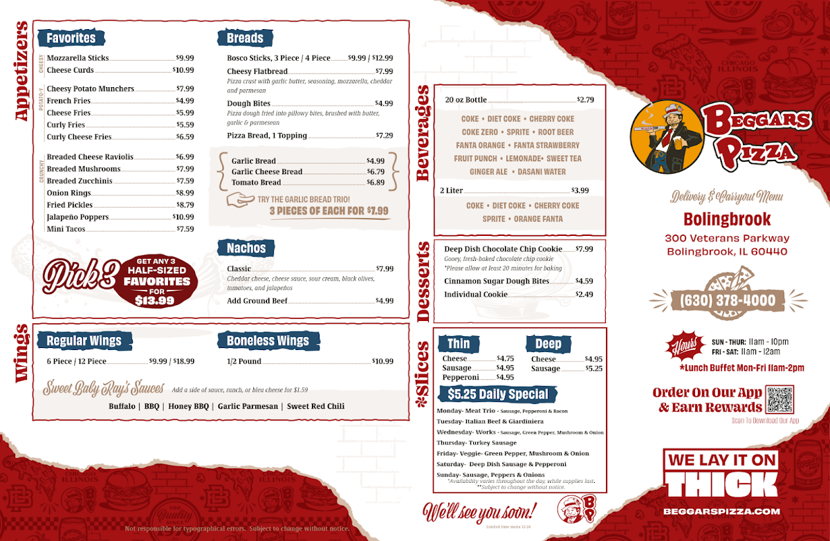Menu Beggars Pizza - Bolingbrook-3