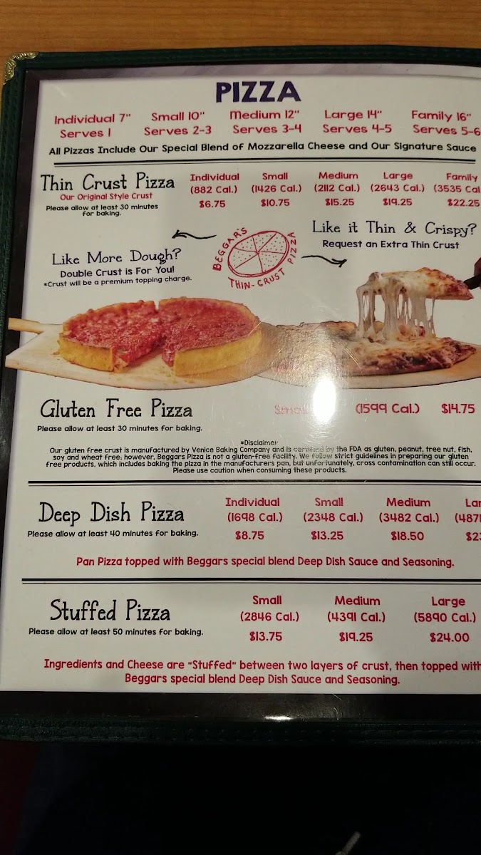 Menu Beggars Pizza - Bolingbrook-7