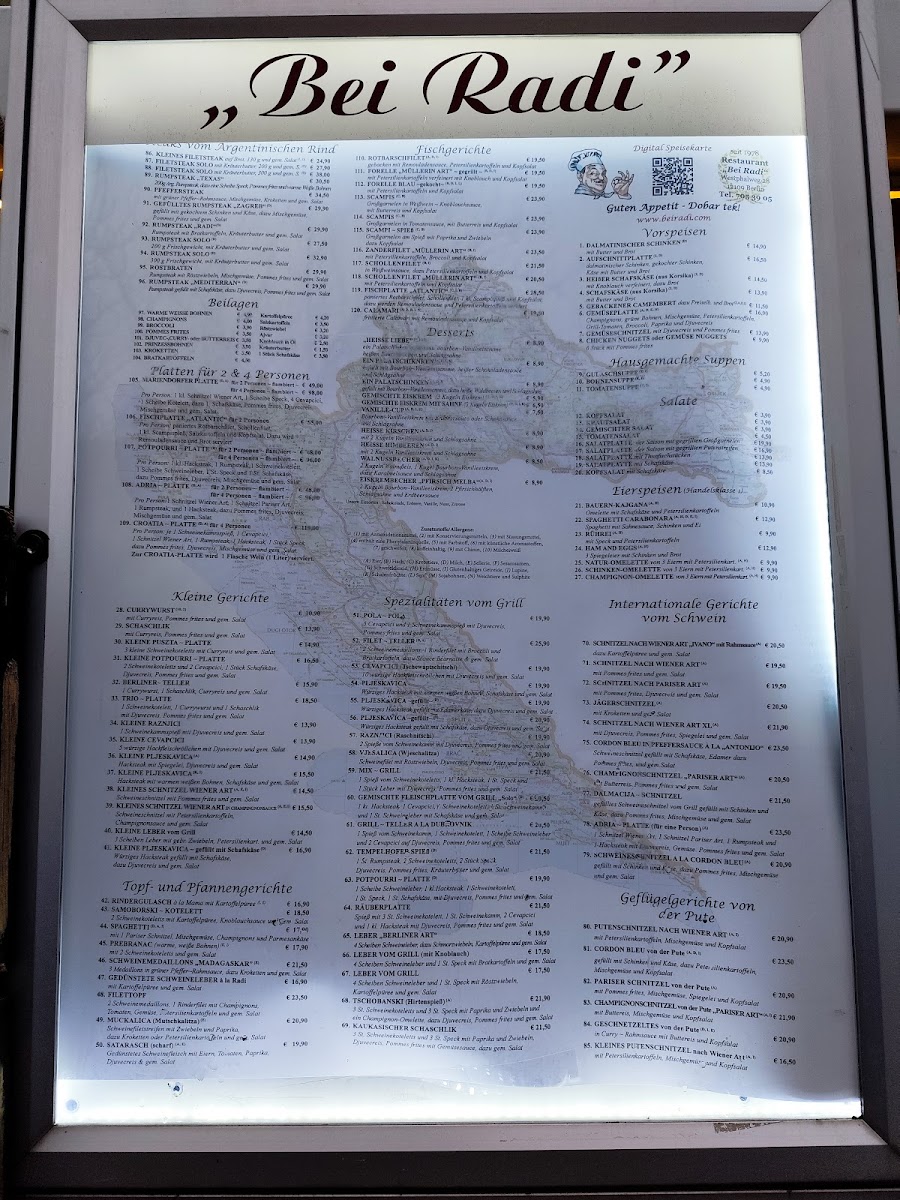 Menu Bei Radi-8