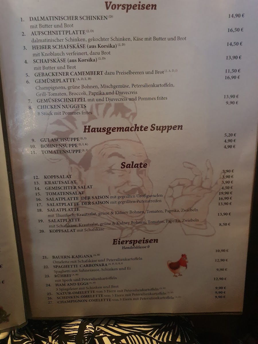 Menu Bei Radi-9