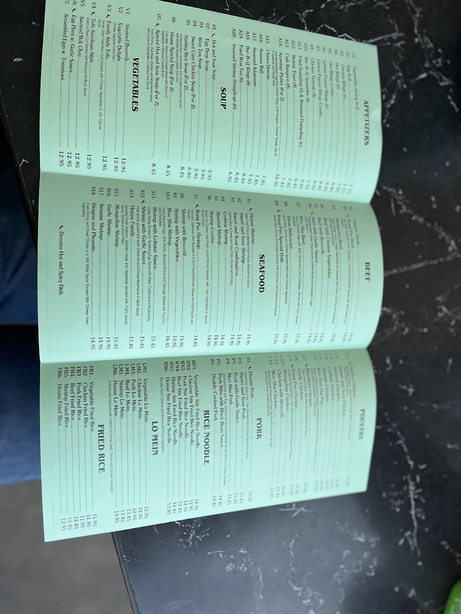Menu Beijing Express-1