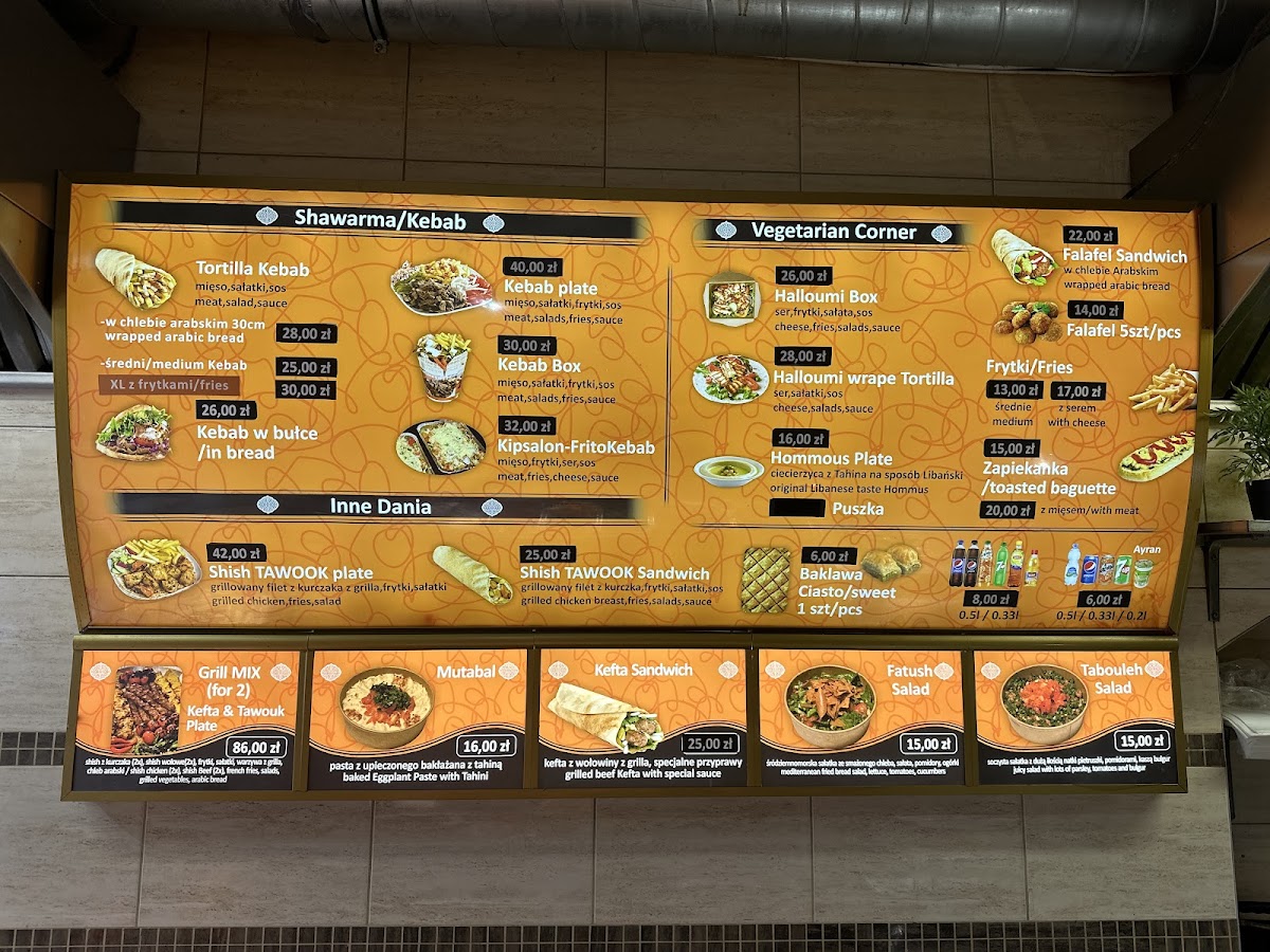 Menu Beirut Shawarma Kebab & Falafel Krakow-3