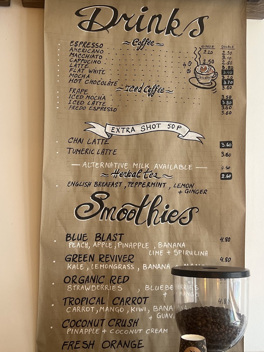 Menu B'elicious Crepes ,bakes & Brews-1