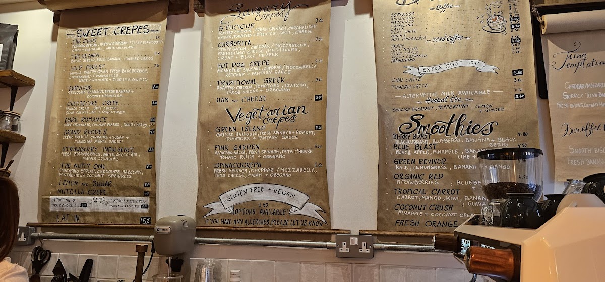 Menu B'elicious Crepes ,bakes & Brews-6