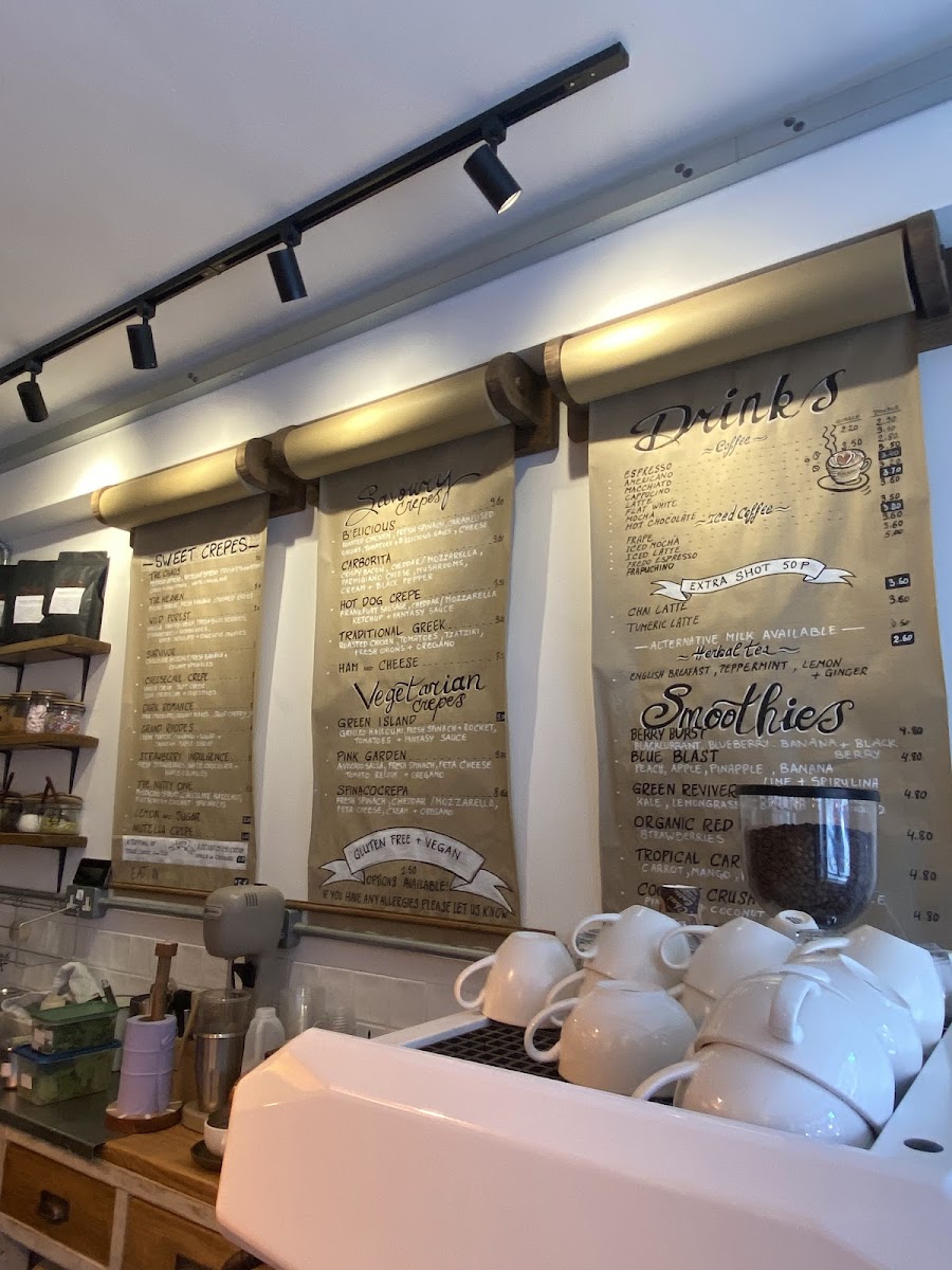 Menu B'elicious Crepes ,bakes & Brews-8